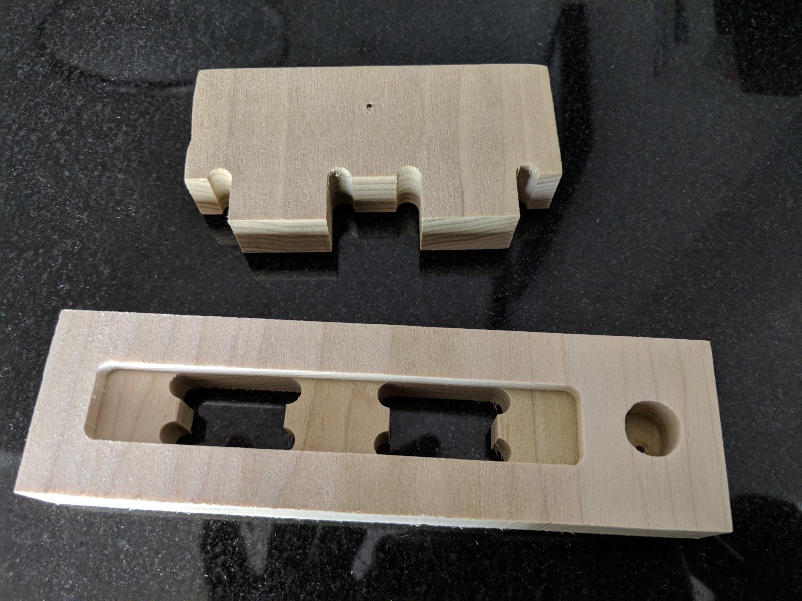 Blind Finger Tenon Joint Unassembled